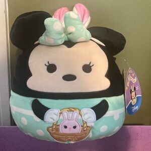 Squishmallows Spring Easter Minnie Mouse Disney 8” Stuffed Animal Plush NWT